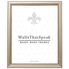 13x18 Picture Frame, Stratton 0.75 Inch Wood Moulding, Wall Display Frame for Art, Posters, or Photos by wallsthatspeak Pewter Silver