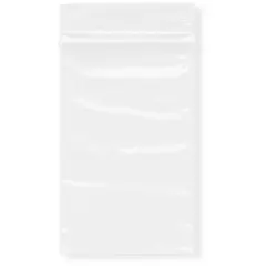 Plymor 2" x 3", White 2 Mil Zipper Reclosable Plastic Bags