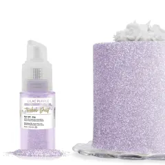 Bakell - Lilac Purple Tinker Dust Edible Glitter (25g, 1x Spray Pump) for Food, Desserts, and Beverages!