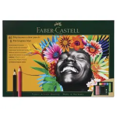 Faber-Castell Polychromos & Pitt Graphic Matte Gift Set - Assorted Colors, Set of 50