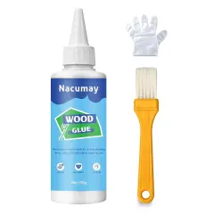 Wood Glue, Wood Glue for Furniture Heavy Duty - Strongest Wood Glue for Woodworking Waterproof Repair Glue Suitable for Furniture, Garden, Crafts, DIY, Metal to Wood，Wood to Wood (150g/5.1oz)