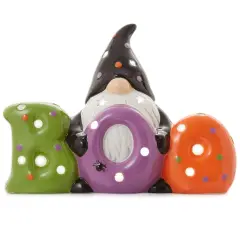 Casafield Ceramic Halloween Hand-Painted Pre-Lit LED Tabletop Home D&eacute;cor Multicolor Gnome