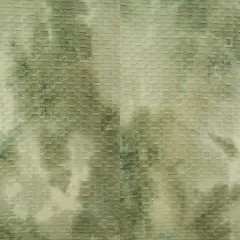 1 Yard Honeycomb Knit Jacquard Real Tie Dye Fabric Stretch Polyester Spandex 58/60 Inches Wide Sage