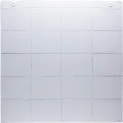 3" x 5" Index Card Holder Sleeve. 5 Rows 4 Cols, 20 Card Slots, 18"x22"