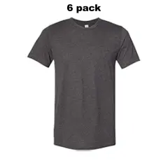 Sofra Ladies Classic Fit Crew Neck T-Shirt Pack Of 6