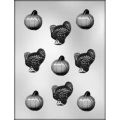 Pumpkin Turkey Candy Mold for Autumn Treats