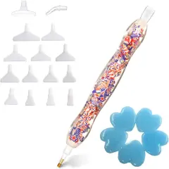 Diamond Painting Pen, 5D Diamond Painting Drill Pen, Diamond Art Tool Accessories Kit, Rhinestone Gem Picker for Diamond Art Nail USA Blue
