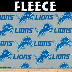 Licensed NFL Detroit Lions Tossed Fleece 14726-D Fabric by the Yard