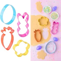 Cookie Cutter Kingdom, Cookie Cutters plus Sprinkles, Baking, Cake Decorarting, Mold for Cakes Biscuits and Sandwiches (Easter)