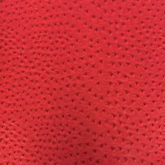 1 Yard Faux Leather Vinyl Fabric Ostrich Texture Upholstery Handbags Wallets 54" Width Red