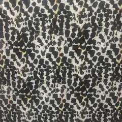 1 Yard Weird Spot Black and White Tricot Fabric Polyester Spandex 58/60 Inches Wide