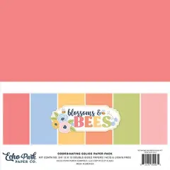Echo Park Blossoms And Bees Solids Kit