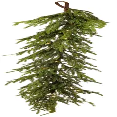 60" LED Natural Touch Norfolk Pine Garland &ndash; Pre-Lit Christmas Decoration with Timer