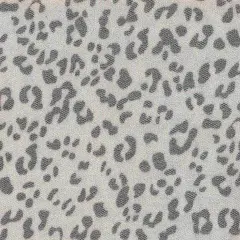 Organic Terry Animal Print Knit Fabric 1 Yard Soft Stretch Comfortable 58/60" Wide GREY