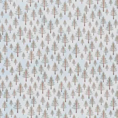 Mook Fabrics Fawn & Friends Cotton Fabric [45in. Wide] - By The Yard Trees Blue