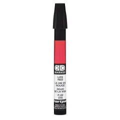 Chartpak AD&reg; Marker Red Color Family, Tri-Nib Life Red