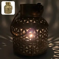 Tealight Candle Stand Gold Iron Incense Holder Antique Style Dhuni Burner Mess Free Cone Holder Housewarming Gift Dhoop Organiser for Home Office Decor Diwali Decoration