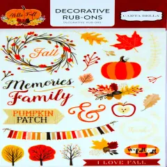 Carta Bella Hello Fall Decorative Rub-Ons