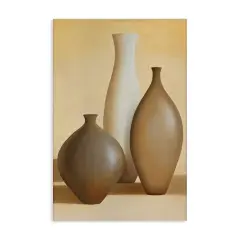 Stupell Industries Natural Pottery Bottles Canvas Wall Art Design by Arlene Stevens
