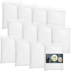Air Dry Clay 600g for Adults & Kids, Lightweight Foam Clay, White Soft Modeling Clay for Sculpting & Slime Ideal for Cosplay, Art, and Educational Projects, Non-Toxic, Ages 3+