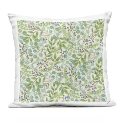 Stupell Industries Green Nature Leaves Sprouts Outdoor Pillow, 18 x 7 x 18