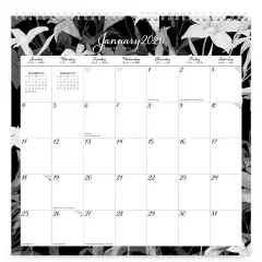 Pen & Ink | 2026 12 x 12 Inch (Hanging) Monthly Square Wire-O Calendar | Sticker Sheet