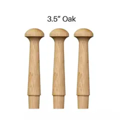 Kitcheniva 10 Pcs Birch Wood Wall Hanger Shaker Peg Hook Craft DIY 3.5"
