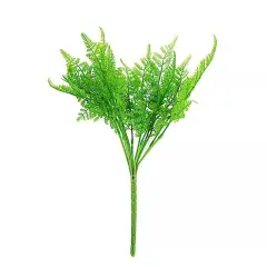 2 Green 19" ARTIFICIAL Asparagus Fern LEAVES Faux Greenery Stems Party Supplies