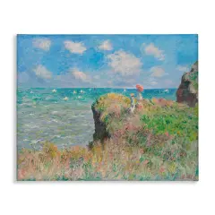 Stupell Industries Classic Monet Cliff Walk Canvas Wall Art Design by one1000paintings
