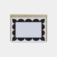 Big Scallop Border Note Cards V