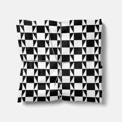 Black & White Geo Shape Gift Wrap IX