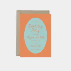 Bright Stripes Party Invitation V