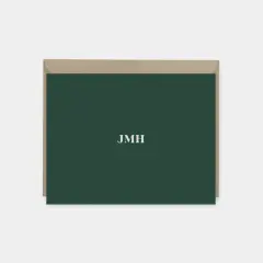 Monogram Note Cards, Classic Colorful