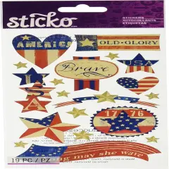 Sticko Stars & Stripes Flat Stickers