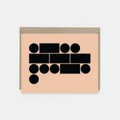 Morse Code Blush "Love" Card
