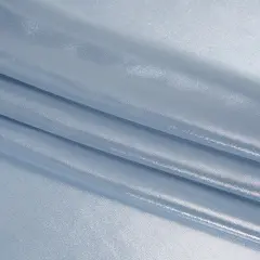 1 Yard Liquid Sheen Metallic Polyester Chiffon Sheer Silver on Blue Fabric 60" Width