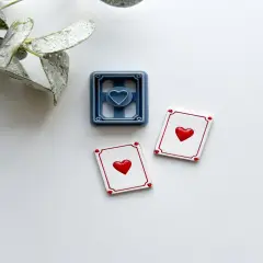 HEART PLAYING CARD | WONDERLAND | CLAY CUTTERS