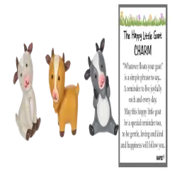 Happy Little Goat Pocket Charm - White