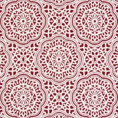 Apple - Red & Burgundy Abstract & Geometric,Global Upholstery Fabric 54 Inches"