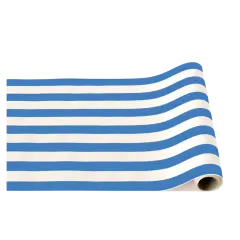 PALISADES BLUE SIGNATURE CABANA STRIPE TABLE RUNNER