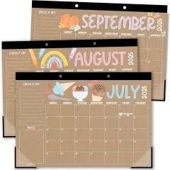 Teacher Desk Calendar 2025-2026 &ndash; 18-Month Desktop Calendar for Home