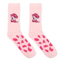 WESTERN COWGIRL ADULT CREW SOCKS