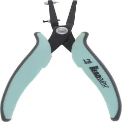 The Beadsmith Punch Plier with Gauge Guard and Extra Pin, 1.25 Millimeters, Metal Hole-Punching Tool