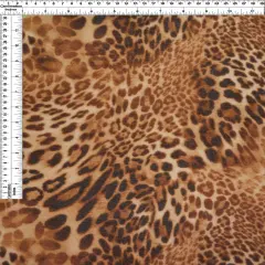 1 Yard Alpaca Sweater Animal Print Knit Fabric, 58/60&Prime; Wide Poly Rayon Spandex Blend SAND