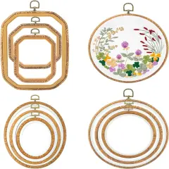 9 Pcs Large Embroidery Frame Decorative Imitated