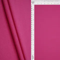 1 Yard 2x1 Solid Rib Knit Fabric, 54/56&Prime; Wide Polyester Spandex Blend FUCHSIA