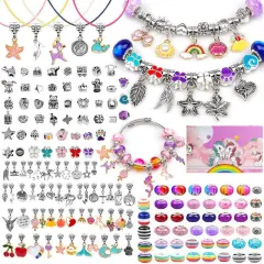 162Pcs DIY Charm Bracelet Making Kit Bangle Bracelets Kit