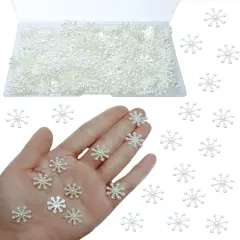 200 PCS Christmas Resin Snowflakes
