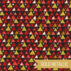 Triangles in Red Metallic (srkm-21352-3) | Gustav Klimt | Robert Kaufman