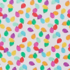 Mook Fabrics Party Time Cotton Fabric [45in. Wide] - By The Yard Balloons White